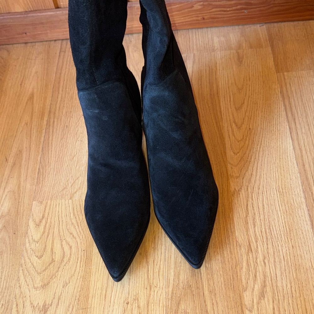 Circus by Sam Edelman WIDE CALF size 9.5 Women’s Black Heeled Boots sexy - Picture 3 of 11